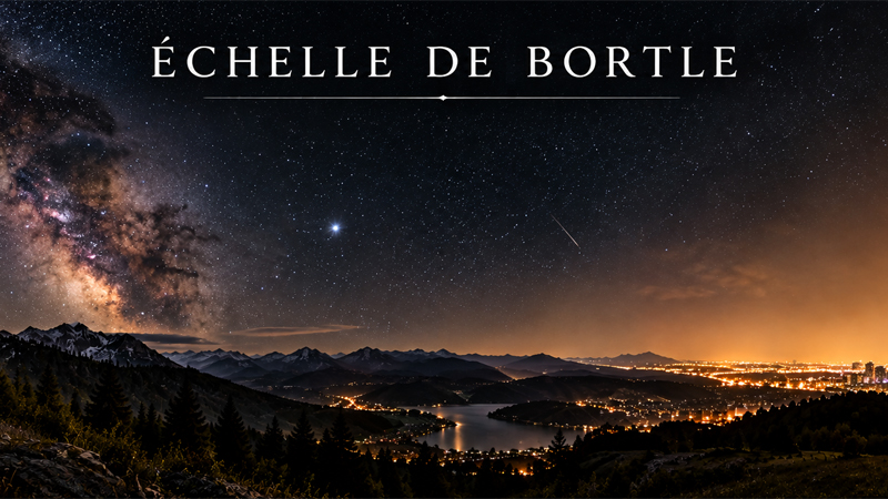 bannière échelle de Bortle